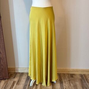 Free People Sunny Yellow A-Line Skirt